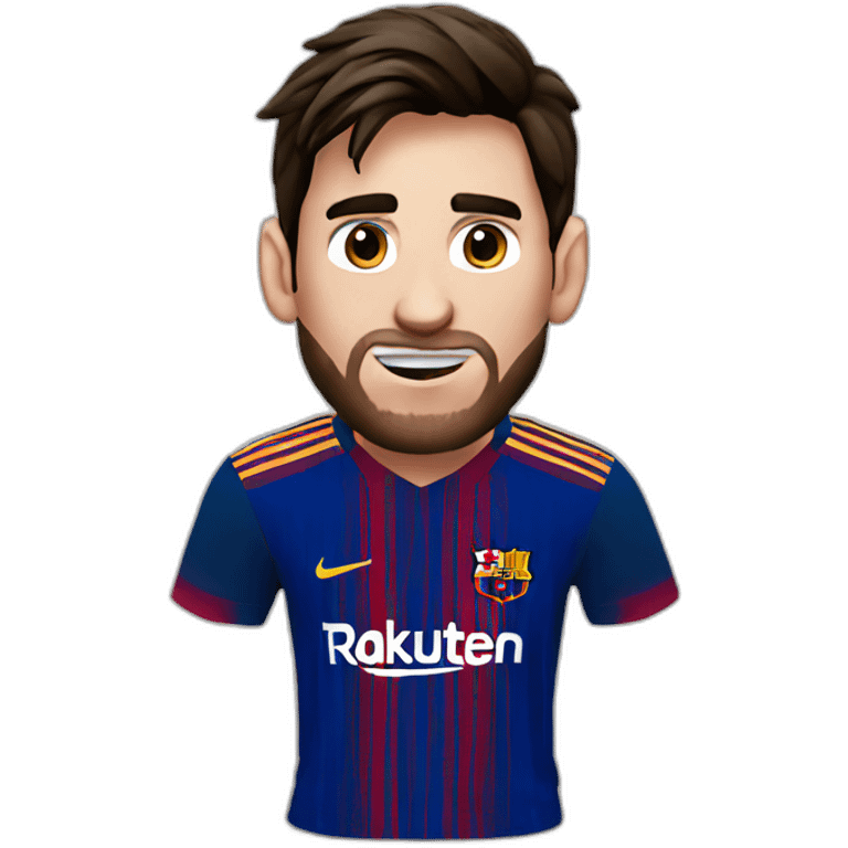 Leonel Messi face emoji