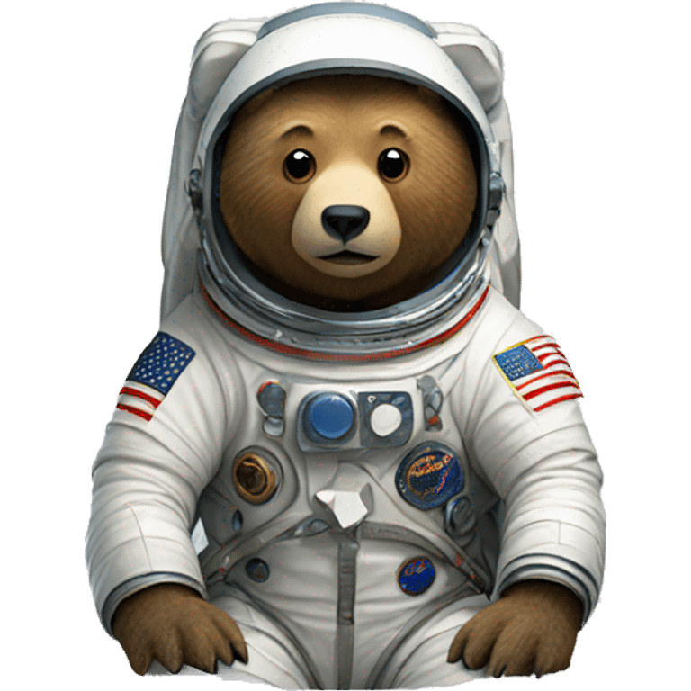 bear astronaut nasa  emoji