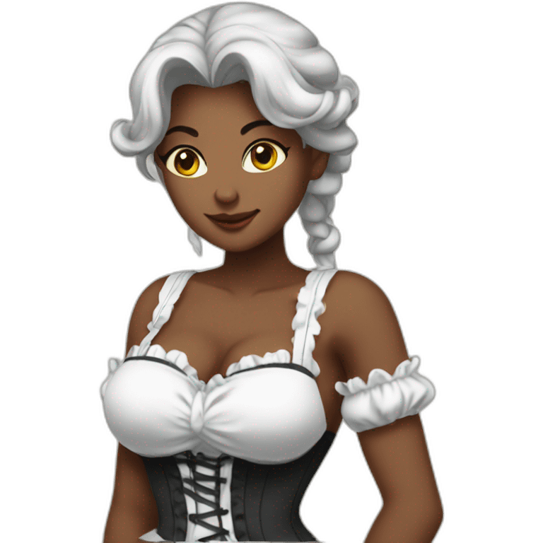 busty maid sfw emoji