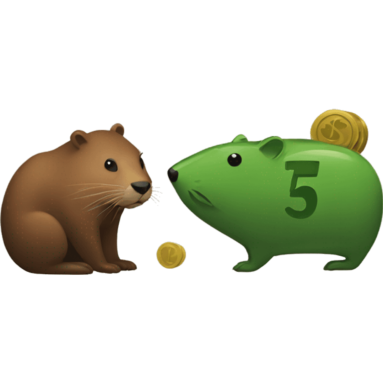 money and beaver emoji