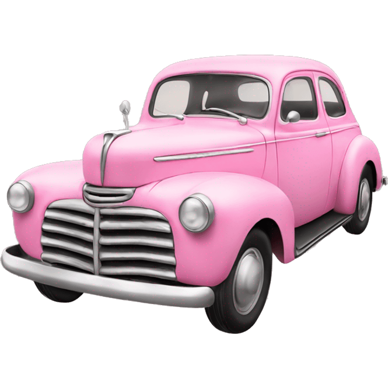 Old car pink emoji