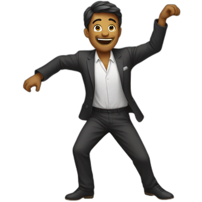 A man dancing emoji