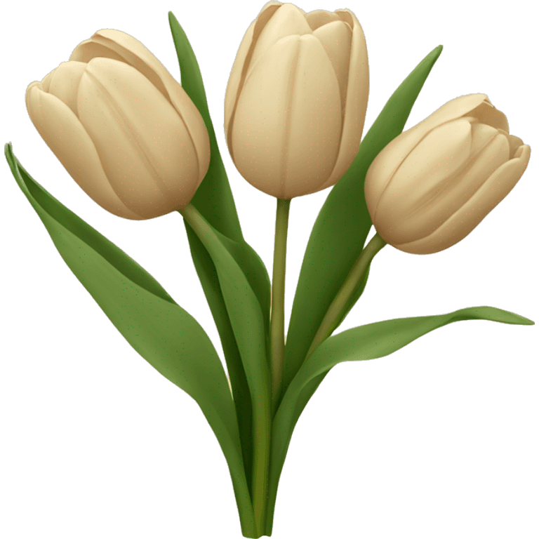 bunch of beige tulips  emoji