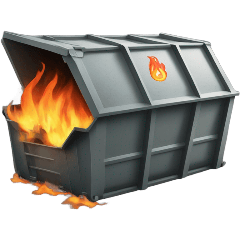 Dumpster fire emoji