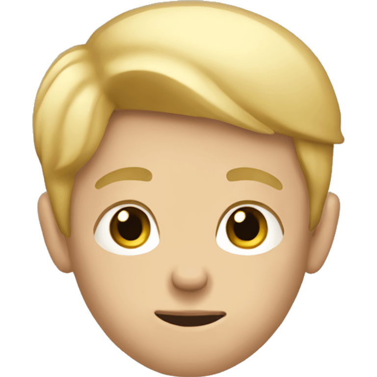 thinking blonde boy emoji