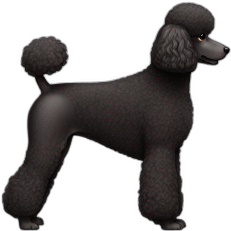 Dog Standart Poodle full-height emoji