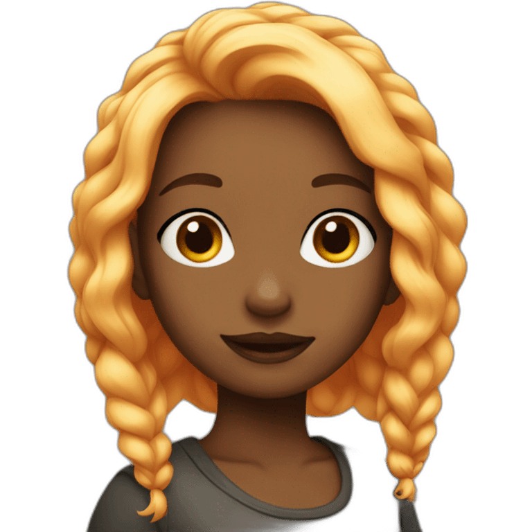 colored hair girl emoji