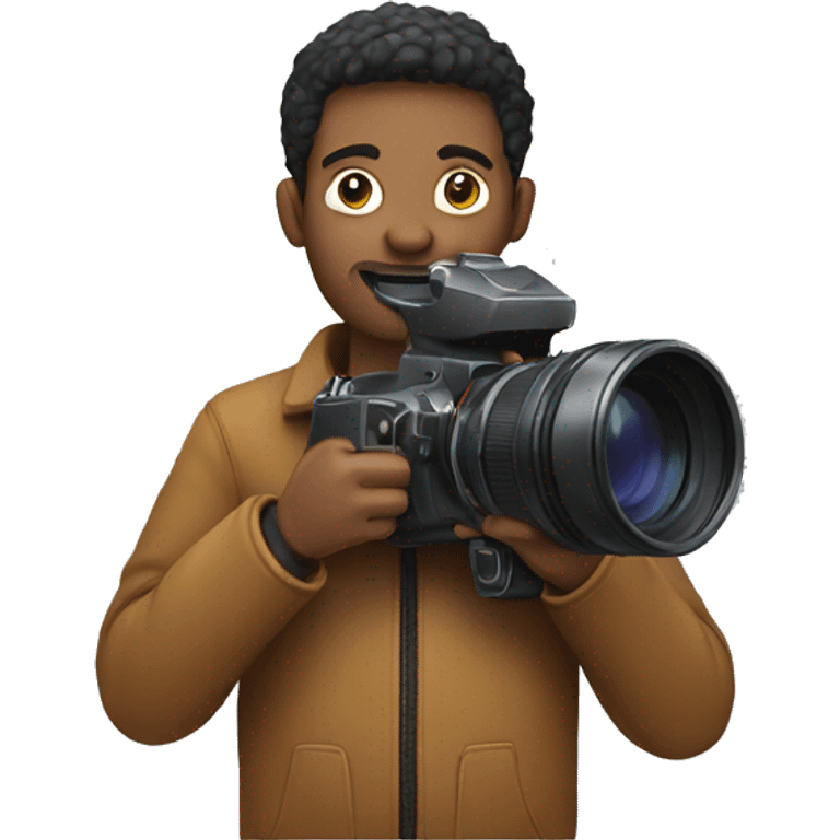 MAN HOLDING A CAMERA emoji