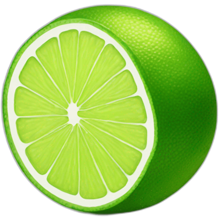 Lime in a corona emoji