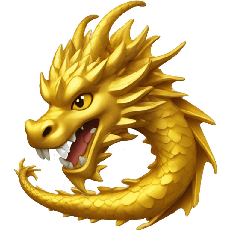 golden dragon S Shaped emoji