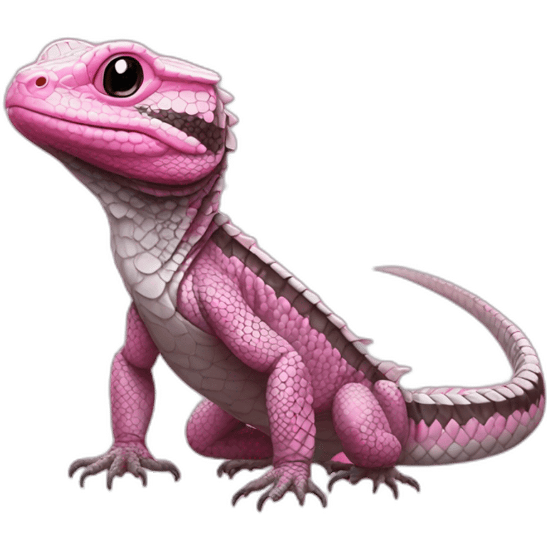 tegu lizard pink emoji