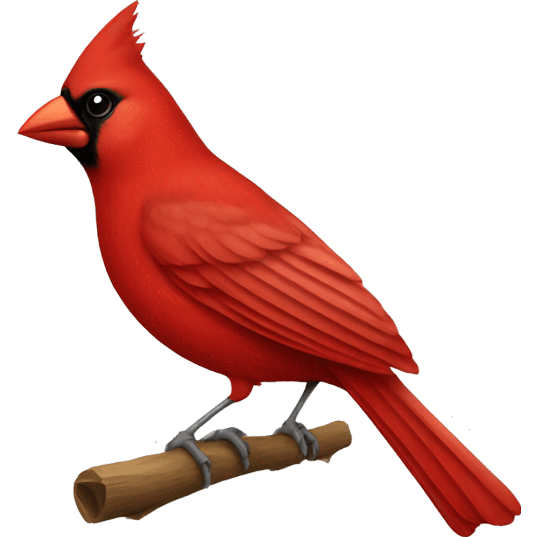 red cardinal bird emoji