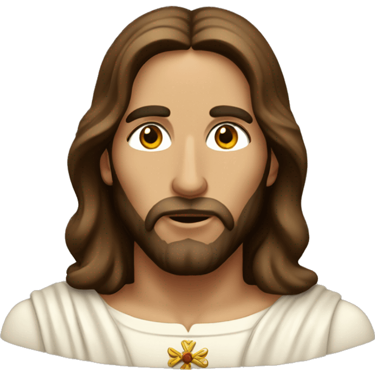 Jesus Christ with KISS makeup emoji