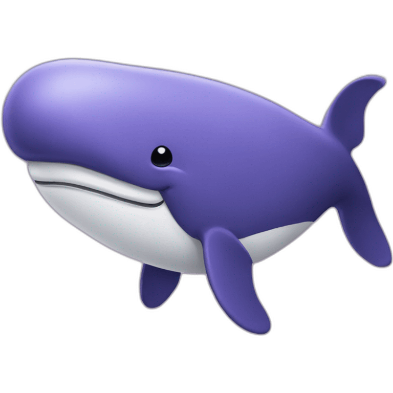 purple whale-rich emoji