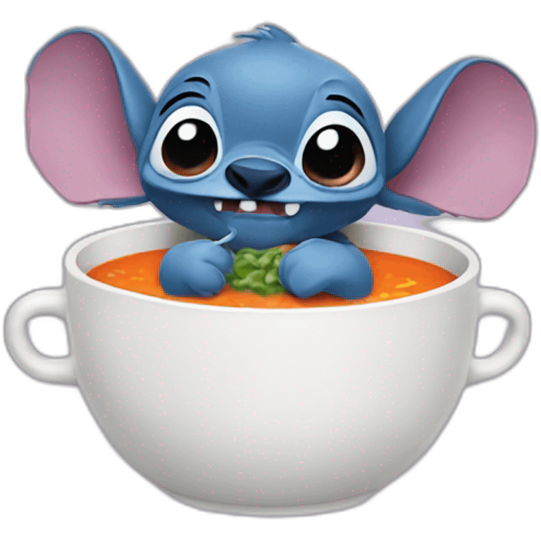 stich drinking soup emoji