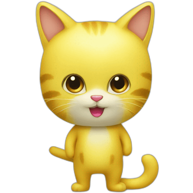 Le chat avec un costume banane emoji