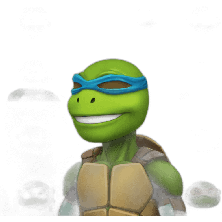 Elon musk wearing ninja turtles cosplay emoji