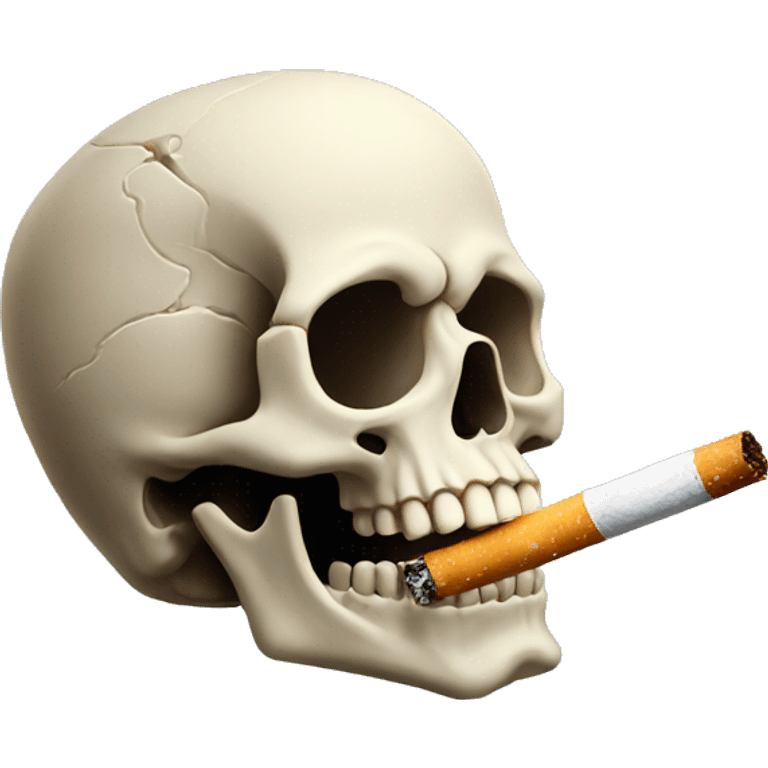 skull with cigarette emoji