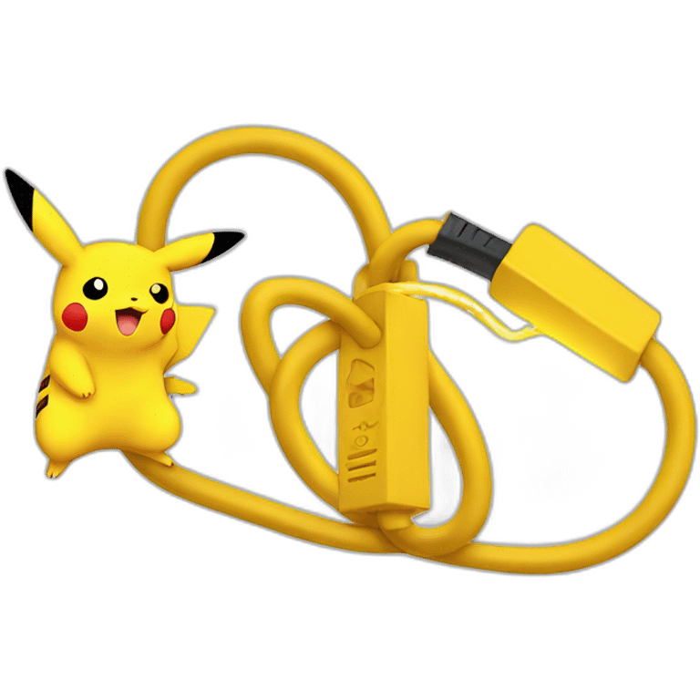 pikachu lighting cable emoji