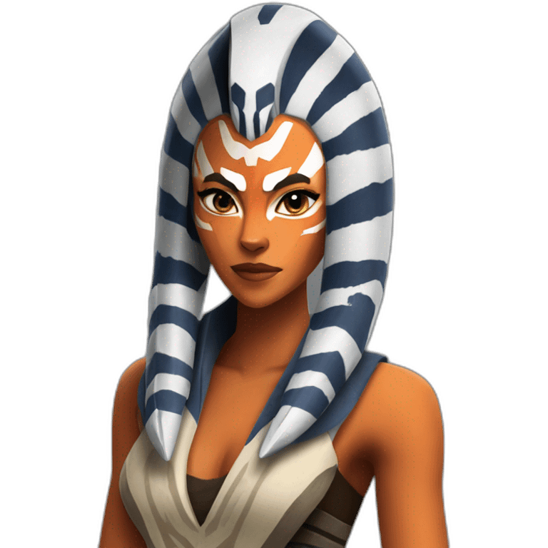 Sexy Ahsoka Tano (Portrait, front facing, Apple iOS 17 style) emoji