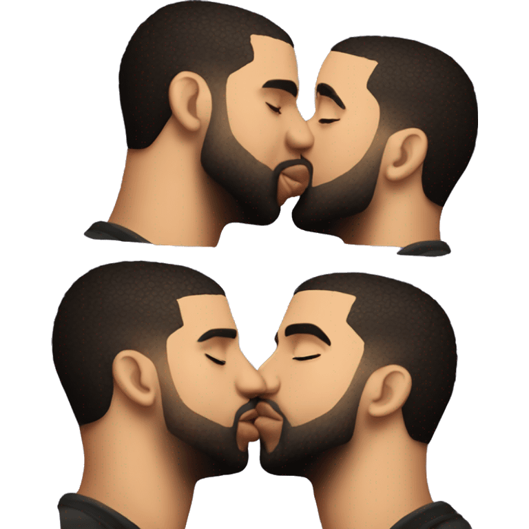 drake kissing drake kissing drake kissing drake emoji