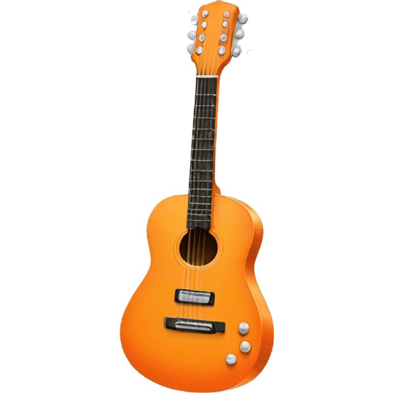 Orange guitar emoji