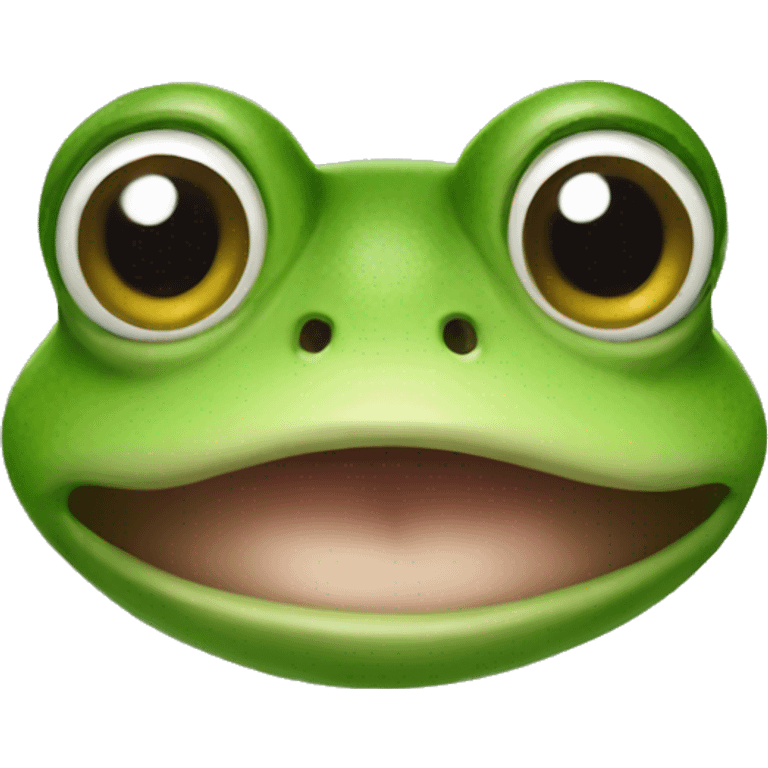 frog body human face emoji