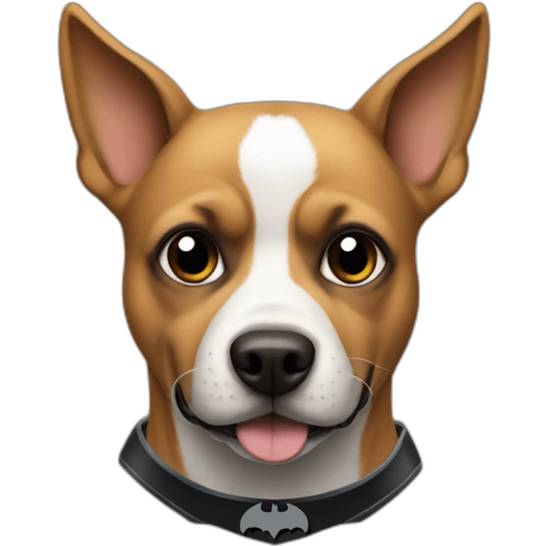 Dog as batman emoji