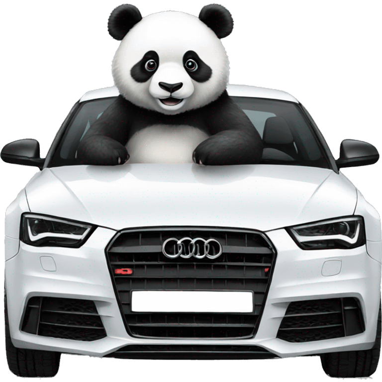 Panda with audi emoji