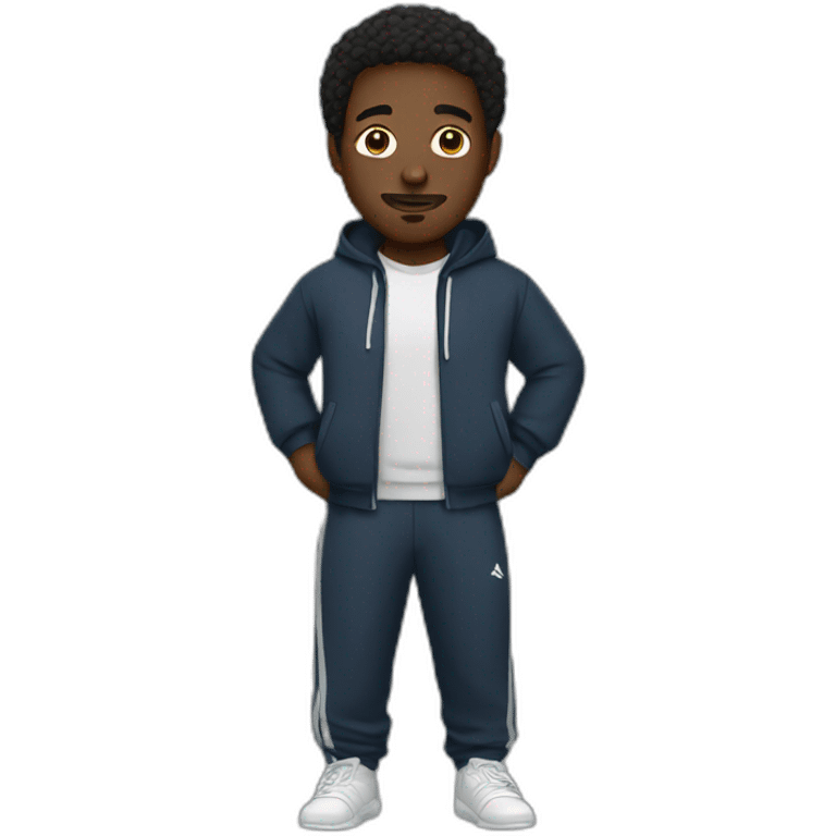 Black man in a tracksuit emoji