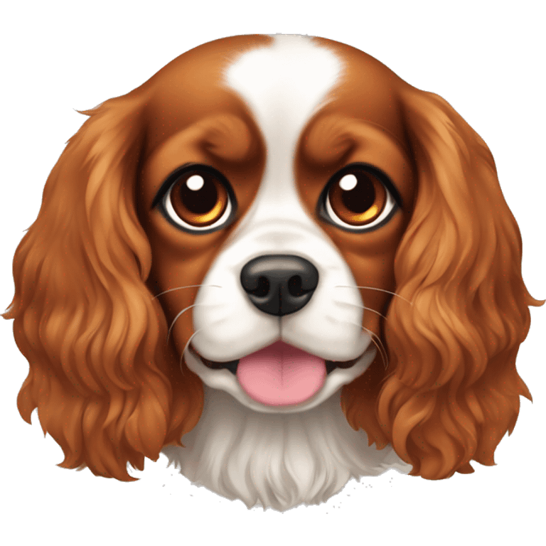 Cavalier King Charles spaniel cutie  emoji