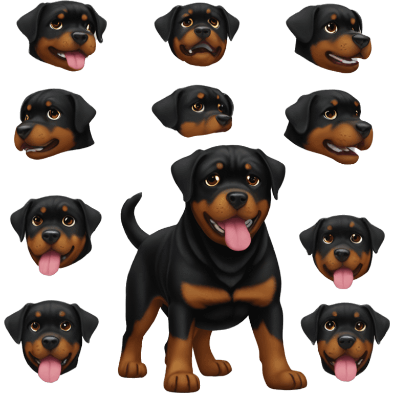 rottweiler hello emoji