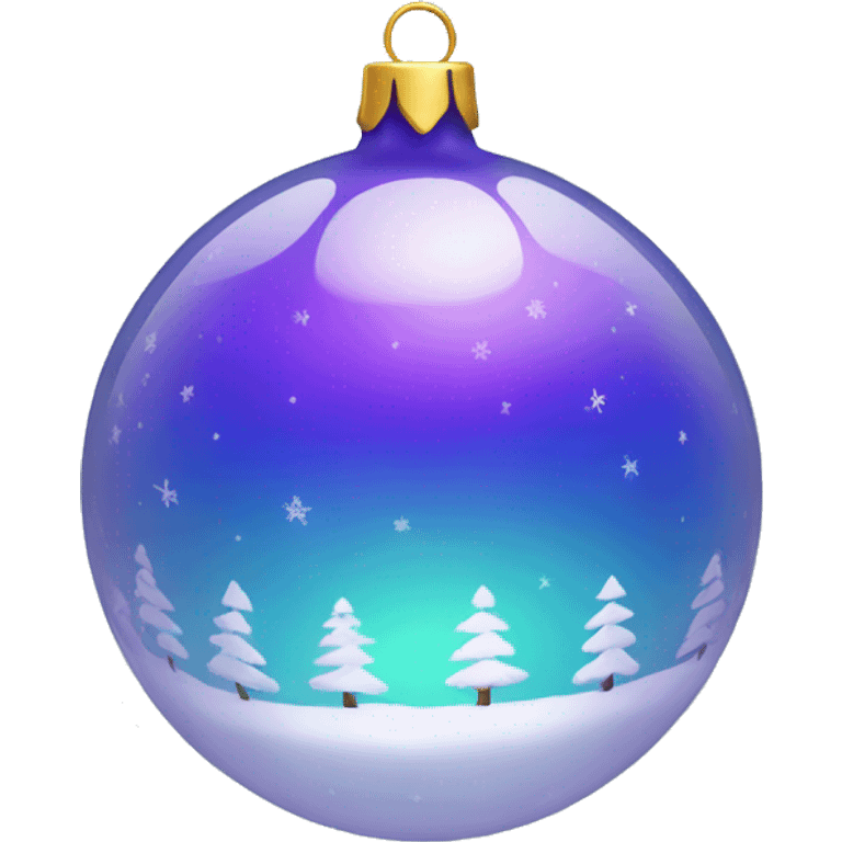 Glass sphere Christmas  emoji