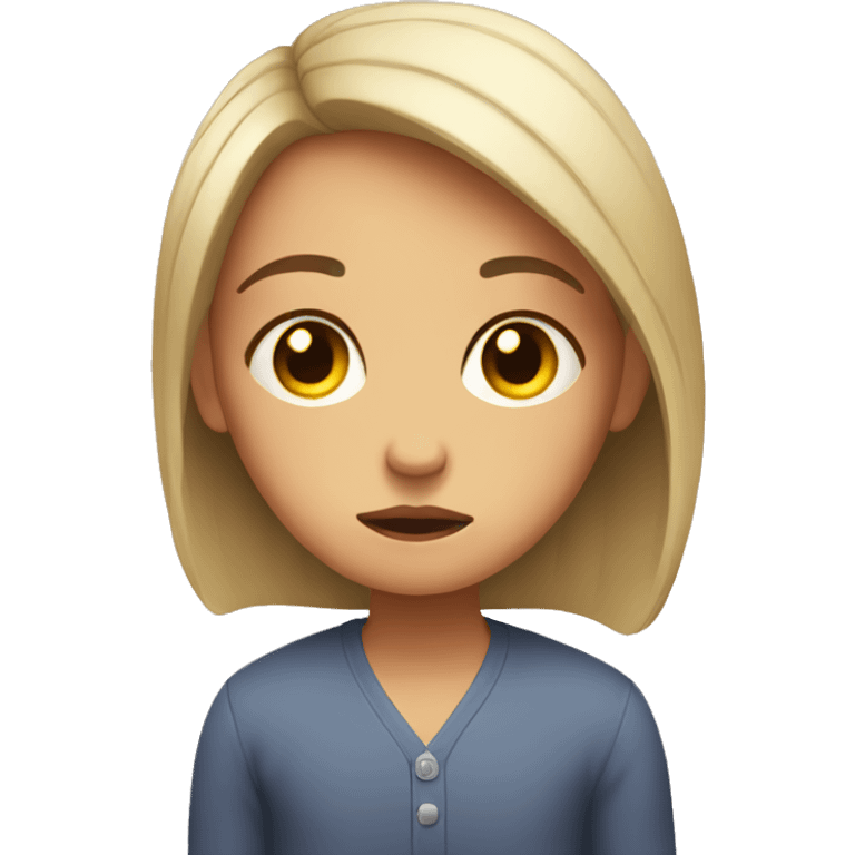 Sad girl at therapy emoji