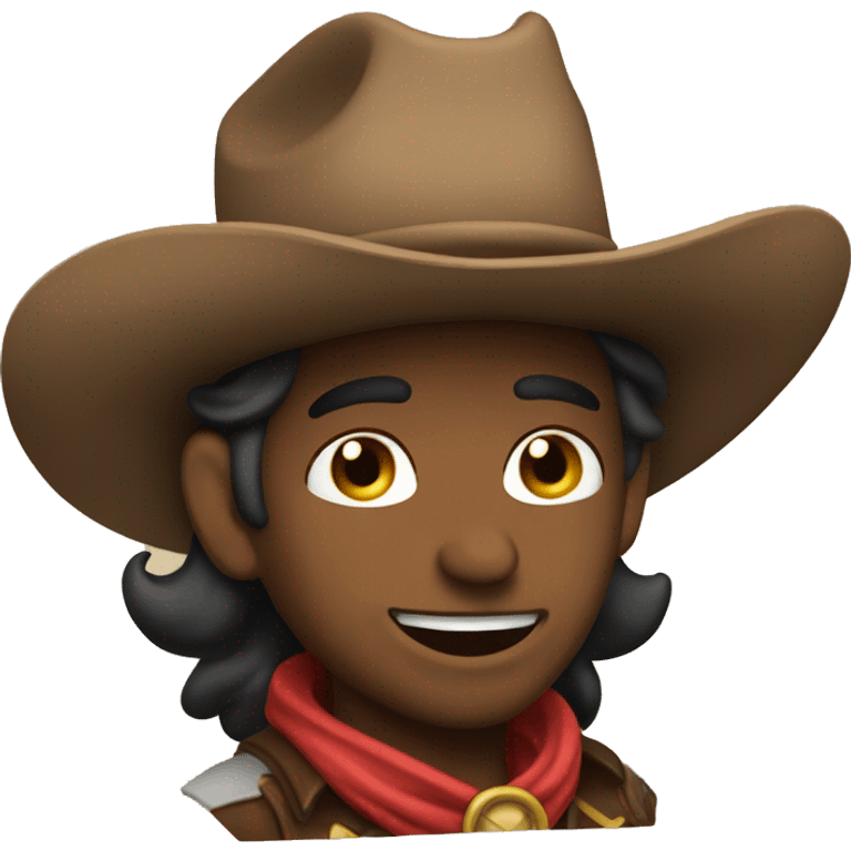 Flirtatious cowboy emoji