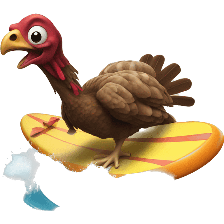 Turkey surfing  emoji