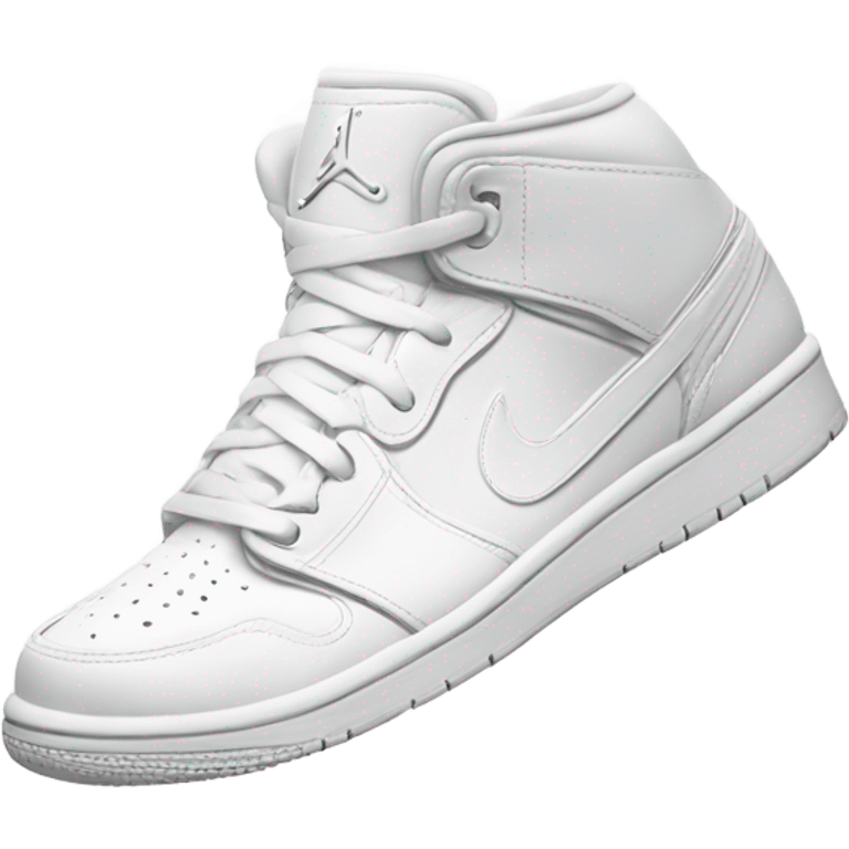 NIKE ALL WHITEJORDAN SHOE emoji