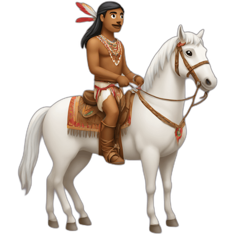 Indian on horse emoji