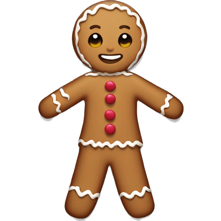 Gingerbread girl minimalistic cute  emoji