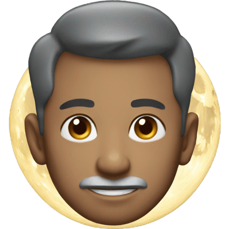 Create an emoji of moon emoji