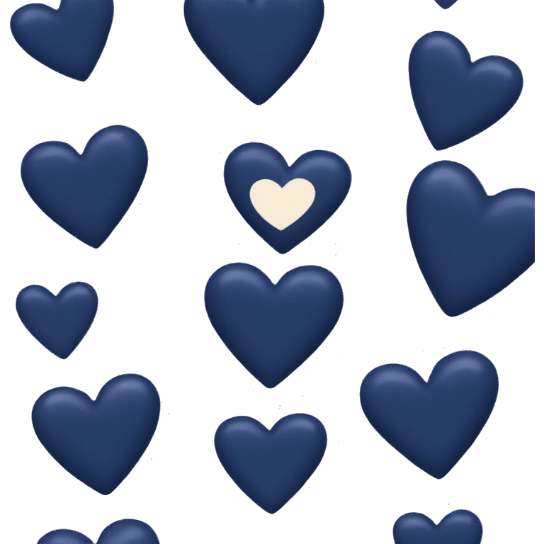 Heart that is navy blue emoji