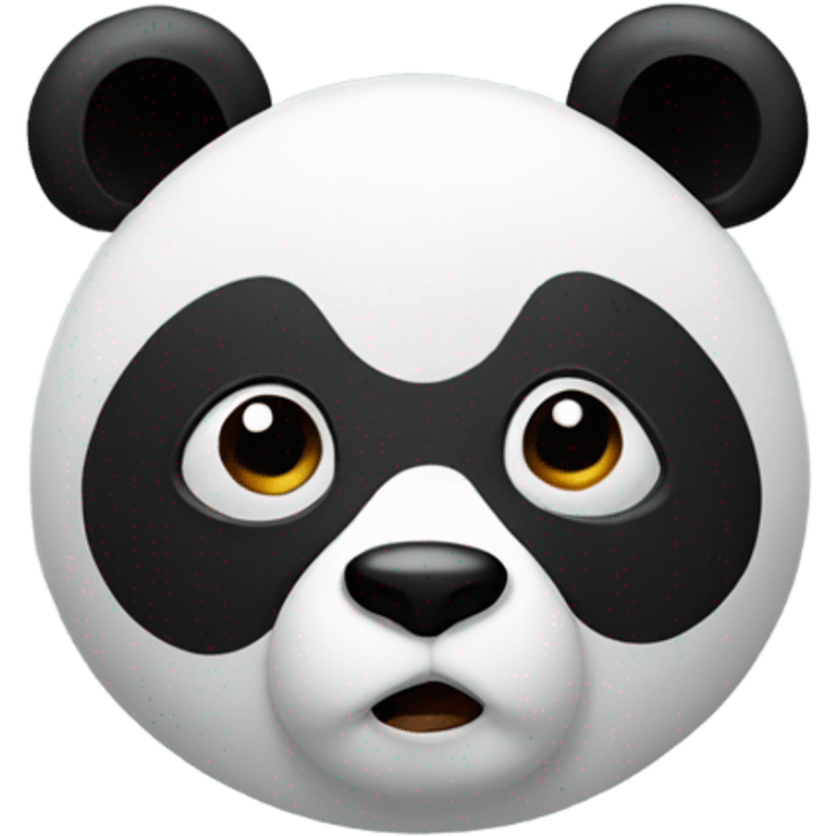 Nervous panda  emoji