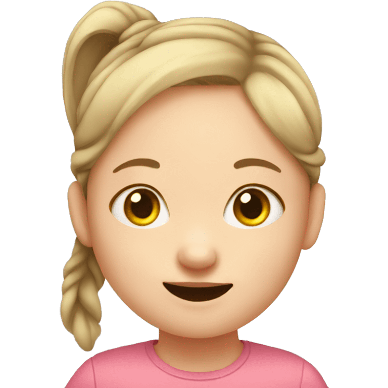 Down syndrome girl  emoji