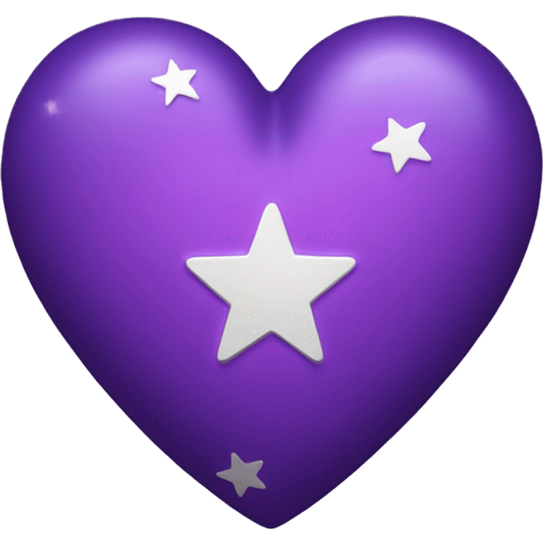 Purple Heart with stars emoji