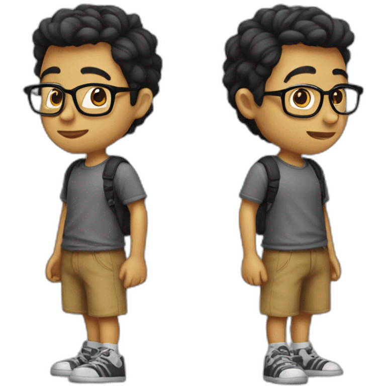 slim Geek boy emoji