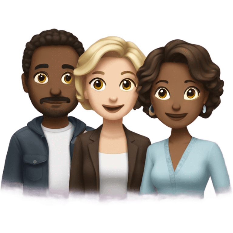 Monte, Natalie, and Michelle emoji