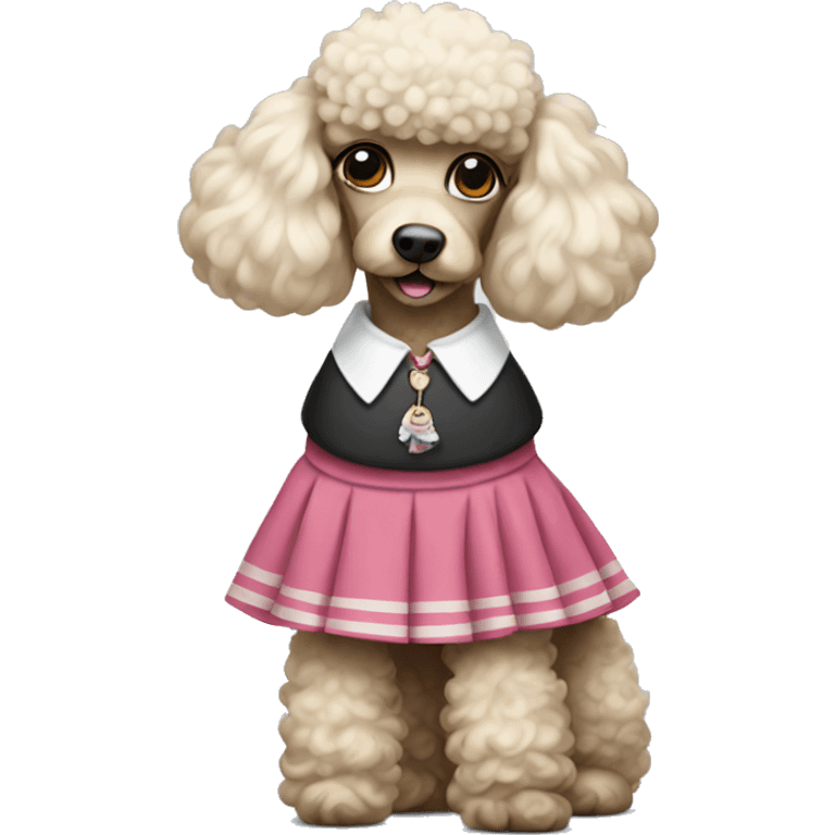 Poodle In A Skirt  emoji