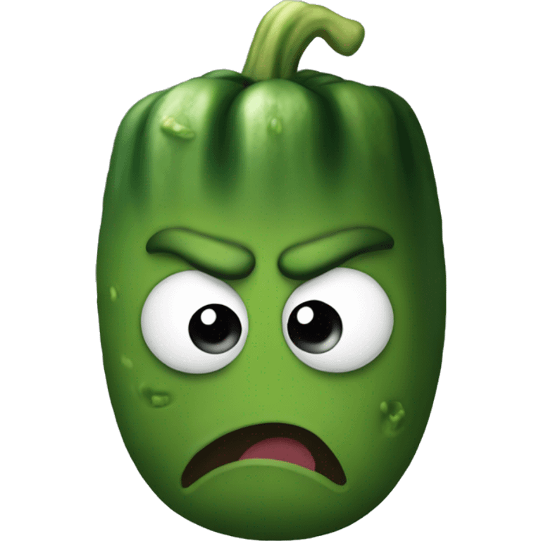 Angry pickle  emoji