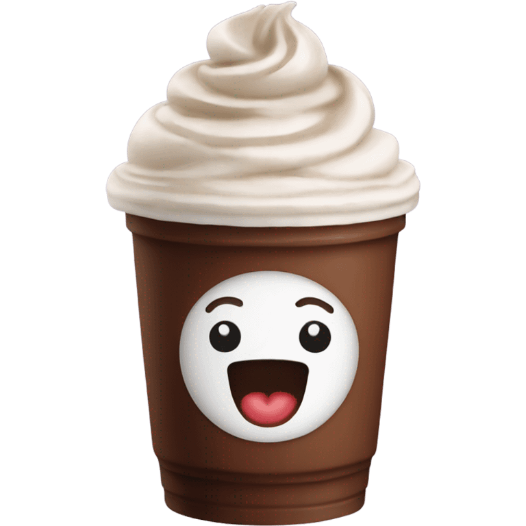 chocolate frappe  emoji