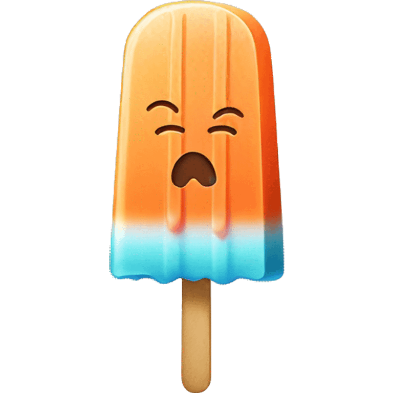 Peach popsicle  emoji